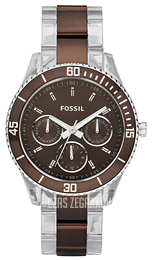 Fossil Stella Brązowy/Plastik Ø37 mm ES2801