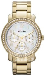 Fossil Biały/Pozlacana Ø38 mm ES2968