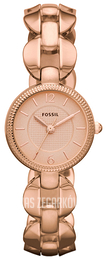 Fossil Delicate Różowe złoto/Stal w kolorze różowego złota Ø26 mm ES3011