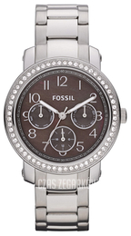 Fossil Imogene Brązowy/Stal Ø38 mm ES3086