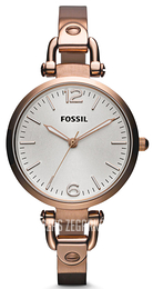 Fossil Georgia Biały/Skóra Ø32 mm ES3110