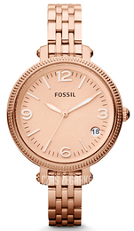 Fossil Heather Różowe złoto/Stal w kolorze różowego złota Ø34 mm ES3182
