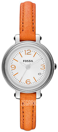 Fossil Heather Srebrny/Skóra Ø26 mm ES3305