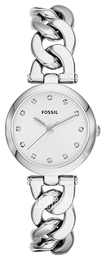Fossil Biały/Stal Ø28 mm ES3390