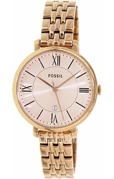 Fossil Dress Zloty/Stal w kolorze różowego złota Ø36 mm ES3435