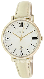 Fossil Jacqueline Zloty/Skóra Ø36 mm ES3437