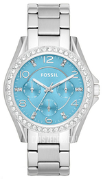 Fossil Niebieski/Stal Ø38 mm ES3529