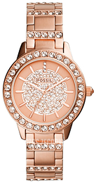 Fossil Różowe złoto/Stal w kolorze różowego złota Ø34 mm ES3657