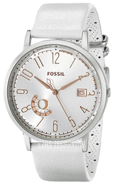 Fossil Srebrny/Skóra Ø40 mm ES3749