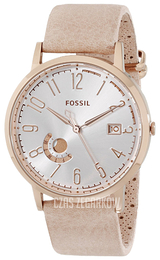 Fossil Srebrny/Skóra Ø40 mm ES3751