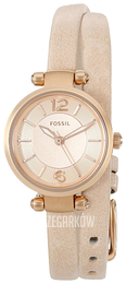 Fossil Różowe złoto/Skóra Ø26 mm ES3753
