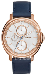 Fossil Chelsey Biały/Skóra Ø39 mm ES3832