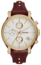 Fossil Biały/Skóra Ø38 mm ES3841