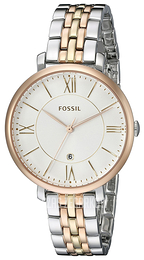 Fossil Jacqueline Srebrny/Stal w odcieniu złota Ø36 mm ES3844