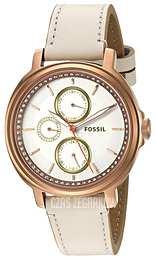 Fossil Biały/Skóra Ø39 mm ES3930