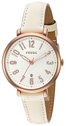 Fossil Biały/Skóra Ø36 mm ES3943