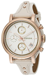 Fossil Biały/Skóra Ø38 mm ES3947