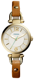 Fossil Casual Srebrny/Skóra Ø26 mm ES4000