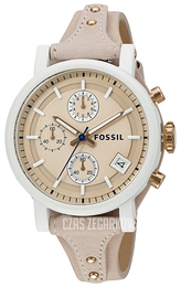 Fossil Beżowy/Skóra Ø38 mm ES4005