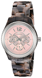 Fossil Różowy/Żywica z tworzywa sztucznego Ø38 mm ES4018