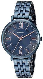 Fossil Jacqueline Niebieski/Stal Ø36 mm ES4094