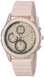 Fossil Chronograph Różowy/Guma Ø39 mm ES4172