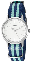 Fossil Biały/Stal Ø34 mm ES4191