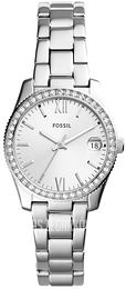Fossil Scarlette Mini Srebrny/Stal Ø32 mm ES4317