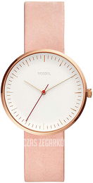 Fossil Biały/Skóra Ø38 mm ES4426