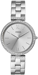 Fossil Srebrny/Stal Ø38 mm ES4539