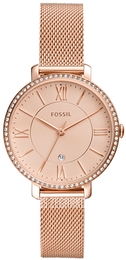 Fossil Jacqueline Różowe złoto/Stal w kolorze różowego złota Ø36 mm ES4628