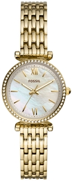 Fossil Carlie Mini Biały/Stal w odcieniu złota Ø28 mm ES4735