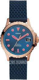 Fossil Niebieski/Guma Ø36 mm ES4743