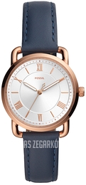 Fossil Copeland Biały/Skóra Ø34 mm ES4824