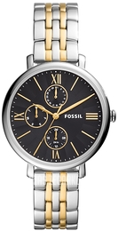 Fossil Jacqueline Multifunction Czarny/Pozlacana Ø38 mm ES5143