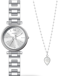 Fossil Carlie Srebrny/Stal Ø28 mm ES5250SET