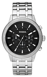 Fossil Chronograph Czarny/Stal Ø45 mm FS4589