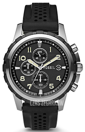 Fossil Dean Czarny/Guma Ø42 mm FS4613