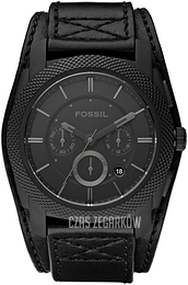Fossil Machine Czarny/Skóra Ø37 mm FS4617