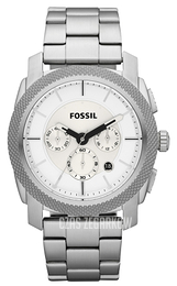 Fossil Machine Biały/Stal Ø45 mm FS4663