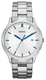 Fossil Ansel Biały/Stal Ø41 mm FS4683