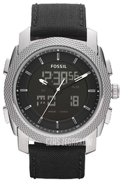 Fossil Machine Czarny/Tkanina Ø45 mm FS4711