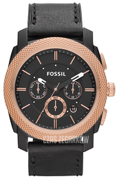Fossil Machine Czarny/Skóra Ø45 mm FS4715