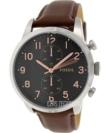Fossil Townsman Czarny/Skóra Ø44 mm FS4873