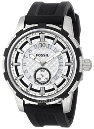 Fossil Czarny/Guma Ø45 mm FS4889