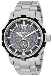 Fossil Czarny/Stal Ø44 mm FS4891