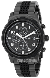 Fossil Czarny/Stal Ø45 mm FS4902