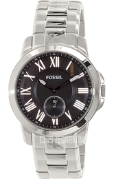 Fossil Grant Czarny/Stal Ø44 mm FS4973