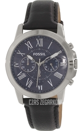 Fossil Niebieski/Skóra Ø44 mm FS4990