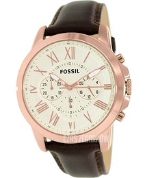 Fossil Dress Srebrny/Skóra Ø44 mm FS4991